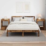 vidaXL Table d'appoint 2 Pièces Bois ancien 40 x 40 x 56 cm