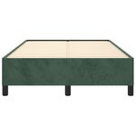 vidaXL Cadre de lit Vert foncé 120x200 cm Velours