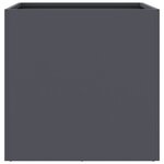 vidaXL Jardinières 2 Pièces anthracite 42x40x39 cm acier