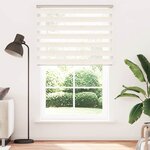 vidaXL Store zèbre beige marbré largeur du tissu 135 9 cm polyester