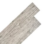 vidaXL Planches de plancher PVC Non auto-adhésif 4 46m² 3mm Gris clair