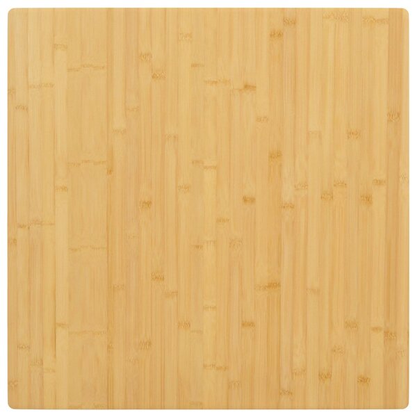 vidaXL Dessus de table 70x70x2 5 cm bambou