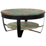 vidaXL Table basse Bois massif de récupération 65x32 cm