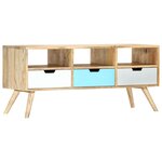 vidaXL Meuble TV 110x35x48 cm Bois de manguier massif