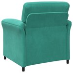 vidaXL Canapé 1 place Turquoise 88 x 83 x 95 cm Velours