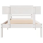 vidaXL Cadre de lit sans matelas blanc 90x200 cm bois de pin massif