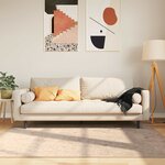 vidaXL Coureur de Tapis MARSA Beige 120 x 170 cm Polyester et PVC