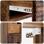 vidaXL Cabinet de chevet mural Bois ancien 34 5 x 33 x 40 cm