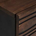 vidaXL Table basse Marron et Noir 80 x 50 x 40 cm