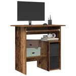 vidaXL Bureau vieux bois 80x45x74 cm bois d'ingénierie