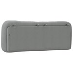 vidaXL Coussin de tête de lit Hvar gris clair 140 cm tissu