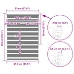 vidaXL Store zèbre gris clair largeur du tissu 90 9 cm polyester