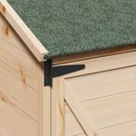 vidaXL Abri de jardin Naturel 59 5 x 56 x 176 5 cm Bois d'ingénierie