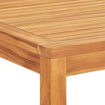 vidaXL Ensemble à manger de jardin 5Pièces Bois de teck massif