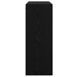 vidaXL Armoire Murale Montage mural 2 Pièces Chêne noir 69 5 x 34 x 90 cm