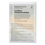 Etui De Protection Pour Papiers Voiture Pvc Lisse 20/100e - Cristal - X 10 - Exacompta