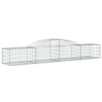 vidaXL Paniers à gabions arqués 11 Pièces 300x50x40/60 cm fer galvanisé