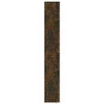 vidaXL Bibliothèque/Séparateur de pièce Chêne fumé Bois d'ingénierie