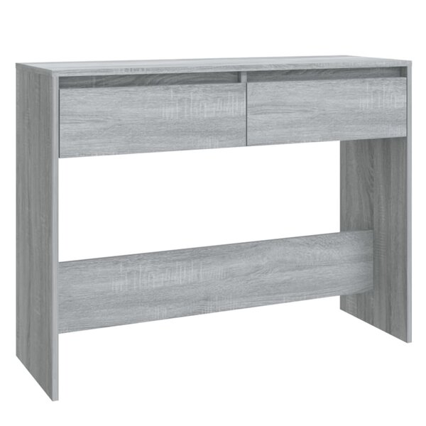 vidaXL Table console sonoma gris 100x35x76 5 cm bois d'ingénierie