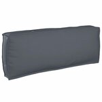 vidaXL Coussin pour dossier de palette Anthracite 120 x 40 x 12 cm