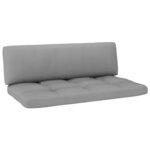 vidaXL Canapé central palette de jardin Blanc Bois de pin imprégné