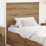 vidaXL Tête de lit Chêne artisanal 100 cm Bois d'ingénierie