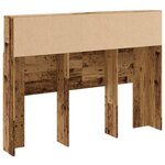 vidaXL Armoire de tête de lit vieux bois 140x19x103 5 cm