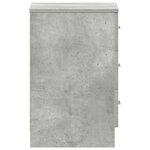 vidaXL Tables de chevet 2 Pièces Gris béton 38x35x56 cm Bois d'ingénierie