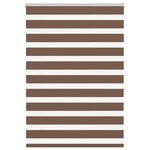 vidaXL Store zèbre marron 110x100cm largeur du tissu 105 9cm polyester