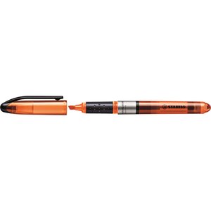 Surligneur navigator de poche pointe biseautée orange x 10 stabilo
