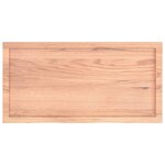 vidaXL Étagère murale marron clair bois chêne massif traité
