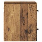 vidaXL Cabinet de chevet mural 2 pc Bois ancien 34 5 x 33 x 40 cm