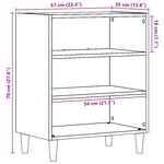 vidaXL Buffet vieux bois 57x35x75 cm bois d'ingénierie