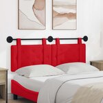 vidaXL Tête de lit suspendue Rouge Simili cuir