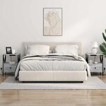 vidaXL Cabinet de chevet avec tiroir Sonoma gris 41.5 x 40.5 x 55 cm