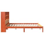 vidaXL Lit bibliothèque sans matelas cire marron 180x200 cm pin massif