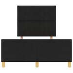 cadre de lit en tissu noir vidaXL 120x200 cm