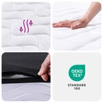 vidaXL Matelas à ressorts bonnell moyen 120x200 cm