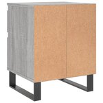 vidaXL Table de chevet sonoma gris 40x35x50 cm bois d’ingénierie