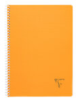 Cahier spirales clairefontaine linicolor - a4 21 x 29 7 cm - grands carreaux - 180 pages - lot de 5