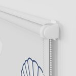 vidaXL Store enrouleur de douche avec cassette largeur du tissu 136 cm