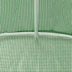 vidaXL Serre avec cadre en acier vert 16 m² 8x2x2 m