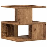 Table d'appoint vidaXL en bois usé 40x40x40 cm en bois reconstitué