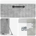 vidaXL Meuble TV mural Gris béton 78 5 x 31 x 30 cm Bois d'ingénierie