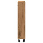 vidaXL Chariot de rangement étroit chêne artisanal bois d'ingénierie