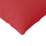 vidaXL Coussins de canapé 2 Pièces Rouge 200 x 40 cm tissu