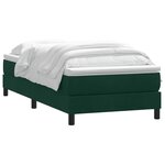 vidaXL Sommier à lattes de lit sans matelas vert foncé 200x220 cm