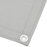 vidaXL Écran de balcon gris clair 90x600 cm 100  polyester oxford