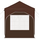 vidaXL Tente de fête pop-up 192 x 192 x 245 cm Marron