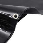 vidaXL Bâche de protection 650 g/m² 1 5x10 m Noir